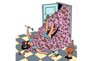Tons of discounts and offers. A, a Person Illustration by rogistok