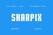 Sharpix - Pixel Font Family, a Sans Serif Font by alpercakici (Thumbnail 10 of 10)