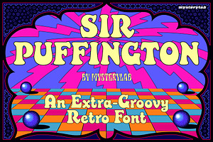 Sir Puffington Font, a Serif Font by Mysterylab Designs