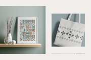 Mediterranean tiles vector patterns, a Pattern Graphic by Katerina.Sea.Digital (Thumbnail 7 of 7)