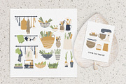 Abstract Kitchen vector clipart, a Decorative Illustration by ArtPavo (Thumbnail 5 of 13)