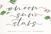 Midnight Bloom Script +18 Free Logos, a Script Font by Pink Coffie (Thumbnail 7 of 15)