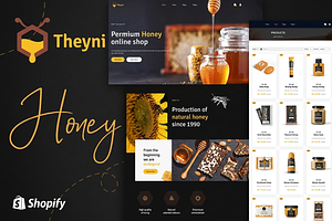 Theyni - Organic Honey Shopify Store, a Shopify Template by ThemesRain