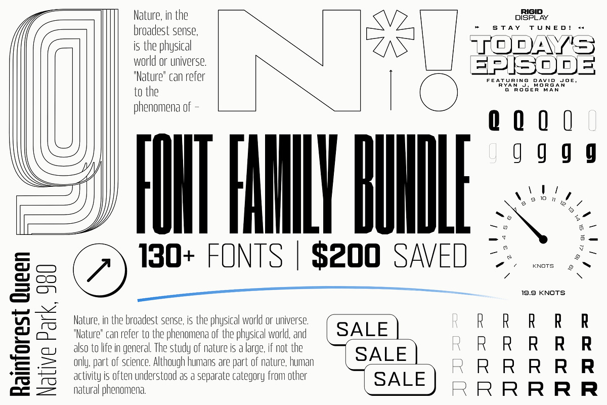 THE SANS SERIF FONT FAMILY BUNDLE, a Sans Serif Font by Andika Fez (Photo 1 of 19)