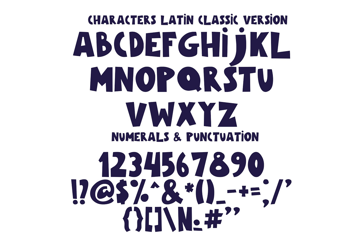 Galaxy Color Bitmap Font preview 6