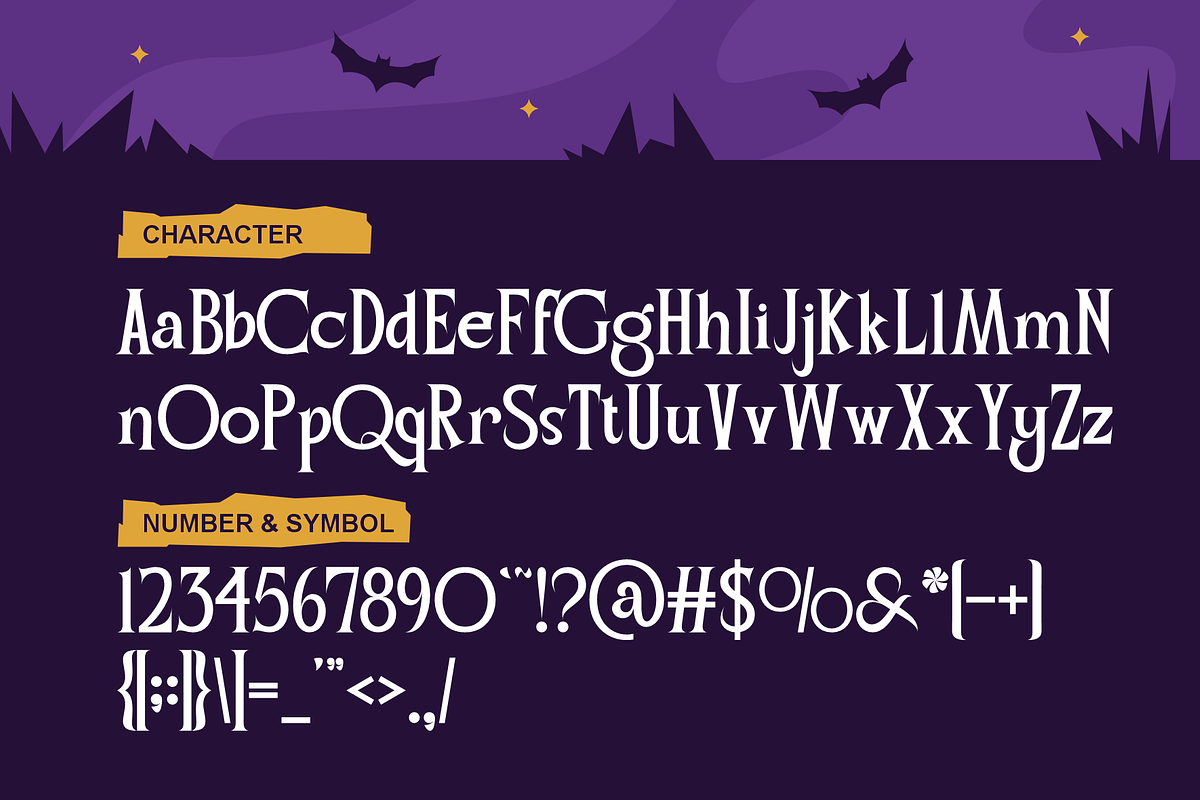 Nelho Quon - Halloween Serif Font, a Serif Font by MaikoHatta (Photo 3 of 7)