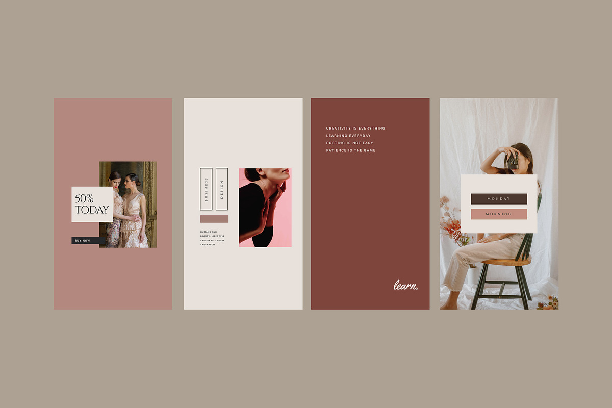 Fashion & Lifestyle V2 Instagram Kit, a Social Media Template by Design District (Photo 8 of 20)