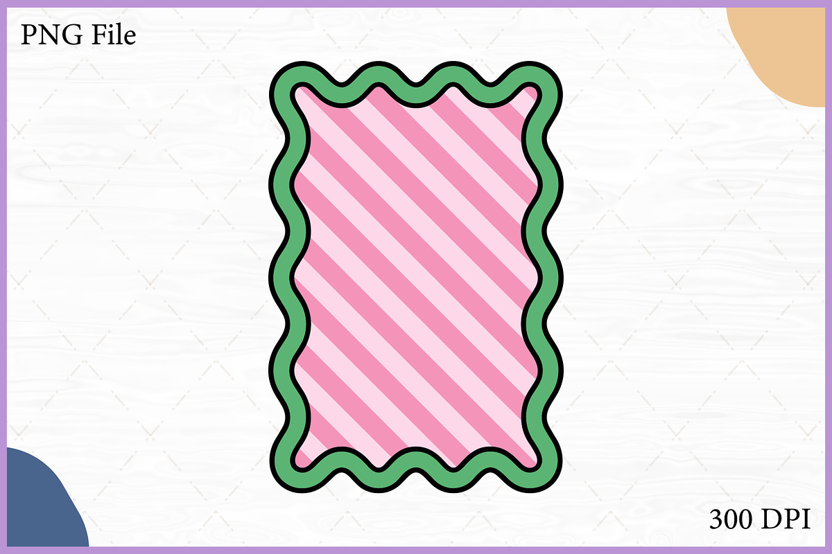 Retro Wavy Pattern Frames Vector Set, a Decorative Illustration by Gfx Expert Team (Photo 4 of 10)