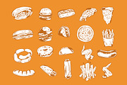 Hand Drawn Fast Food Illustration, a Food Illustration by Pokal Studio (Thumbnail 4 of 6)