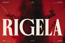 Rigela - Condensed Luxury Serif Font
