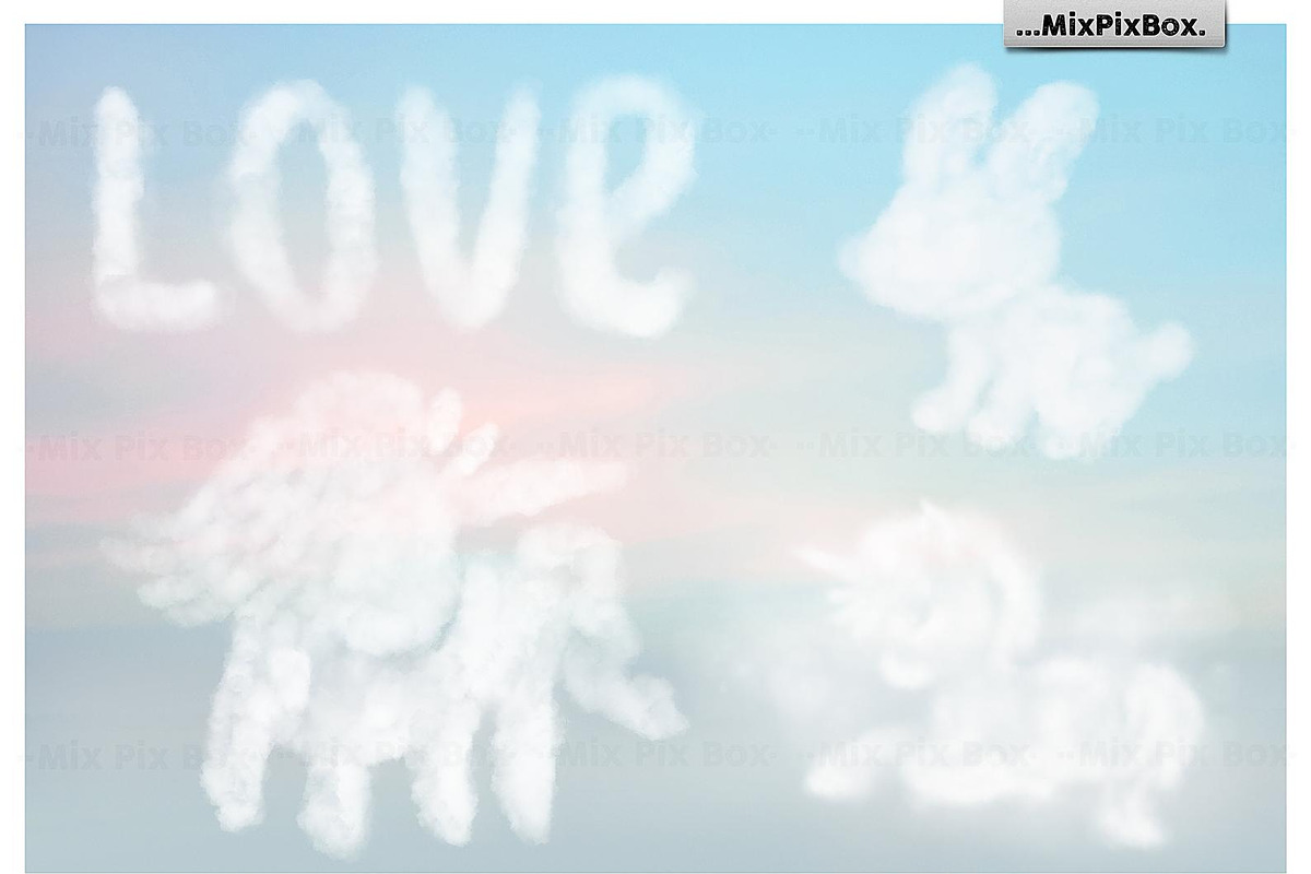 Funny Clouds Photo Overlays, an Object Graphic by MixPixBox (Photo 3 of 3)