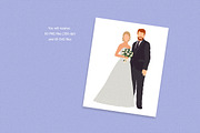 Wedding people bride and groom, an Object Graphic by CreativeByLu (Thumbnail 2 of 7)