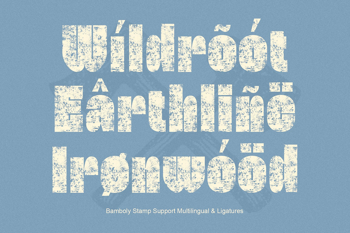 Bamboly Stamp, a Sans Serif Font by Craft Supply Co. (Photo 7 of 8)