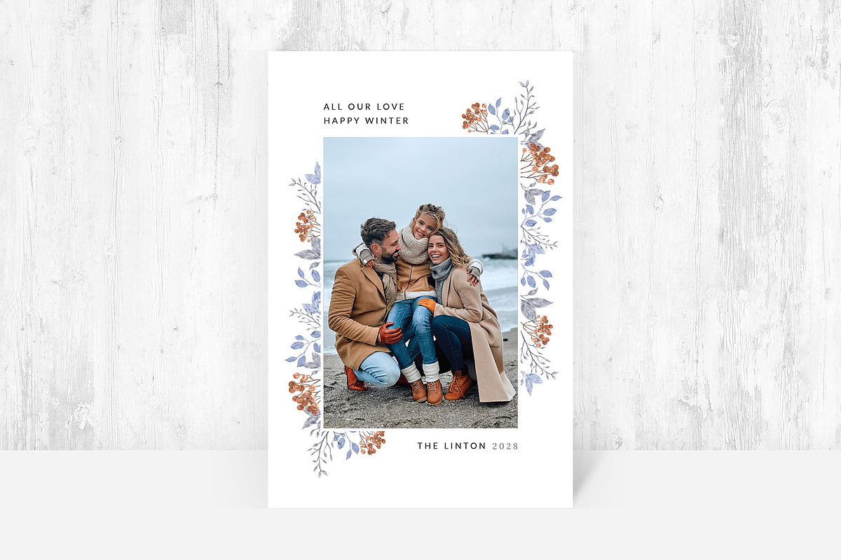 Winter Photo Card Template, a Card Template by BrandPacks (Photo 4 of 4)