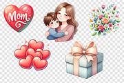 Mother’s Day PNG clipart set, an Object Graphic by LoLoArt (Thumbnail 3 of 3)