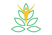 Wellness logo design template, a Branding & Logo Template by Sumberpangan (Thumbnail 1 of 3)