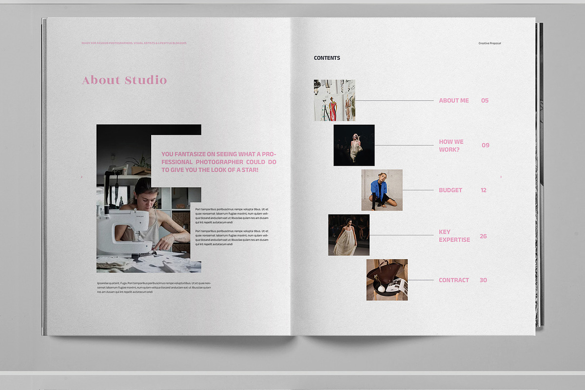 Fashion Designer Portfolio Brochure preview 3