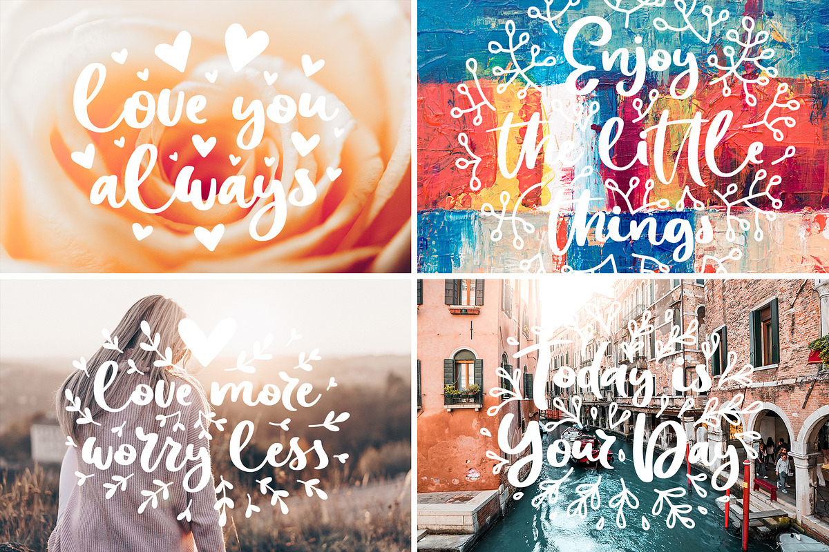 Be Amazing Font with Posters & Decor preview 6