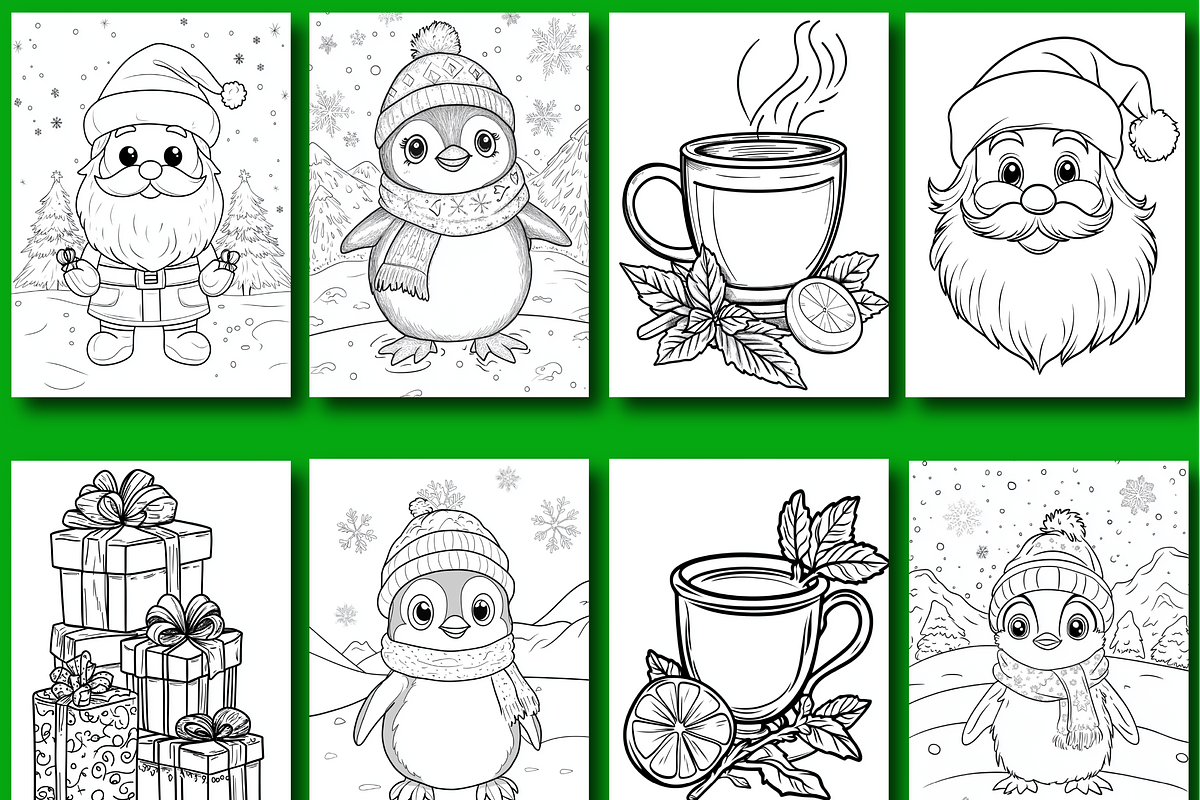 Christmas Coloring Book for Kids, an Animal Illustration by Design Home (Photo 3 of 4)