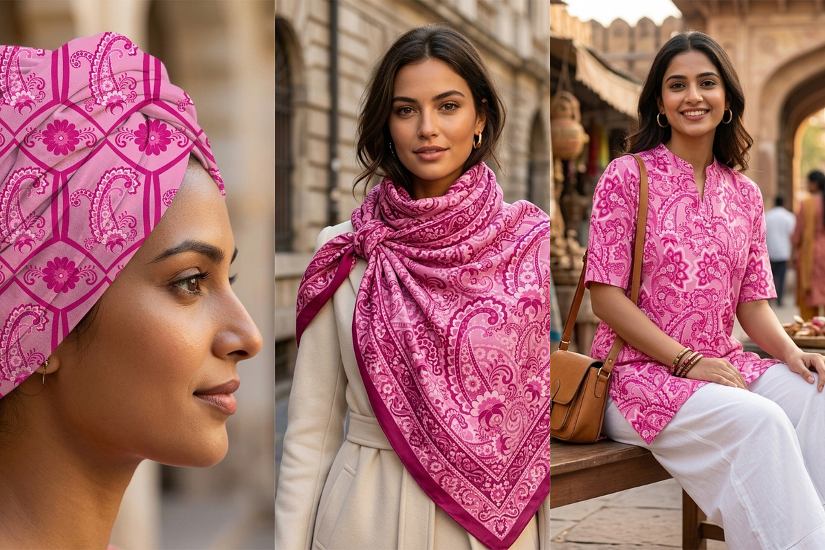 Pink Persian patterns, a Pattern Graphic by ThaiByGaew (Photo 3 of 3)