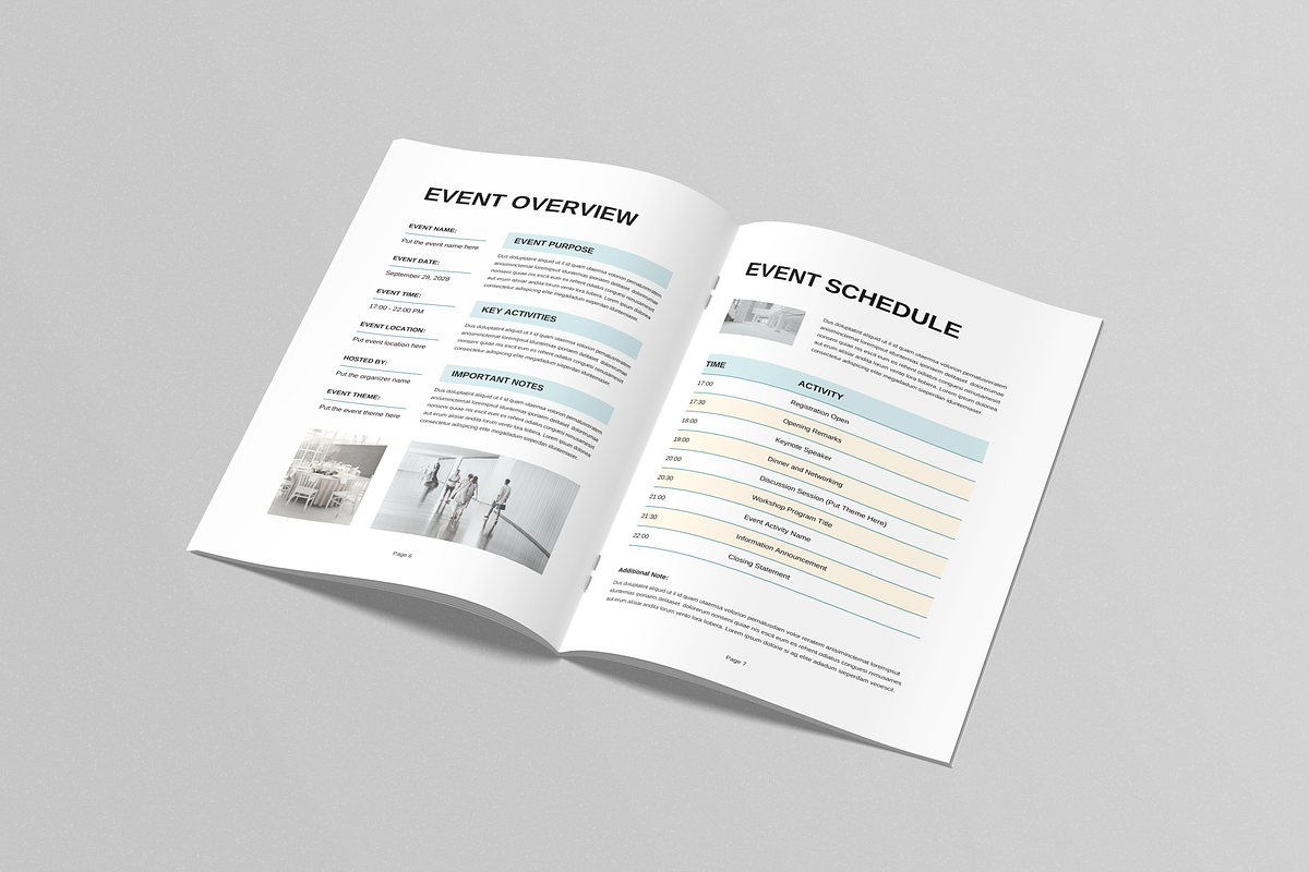 Nonprofit Event Program Booklet, a Brochure Template by Leaflove