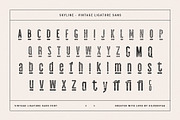 skyline - vintage ligature sans font, a Sans Serif Font by SilverStag Type Foundry (Thumbnail 14 of 16)