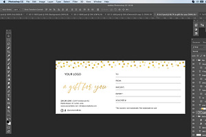 Gold Glitter Gift Voucher ID3