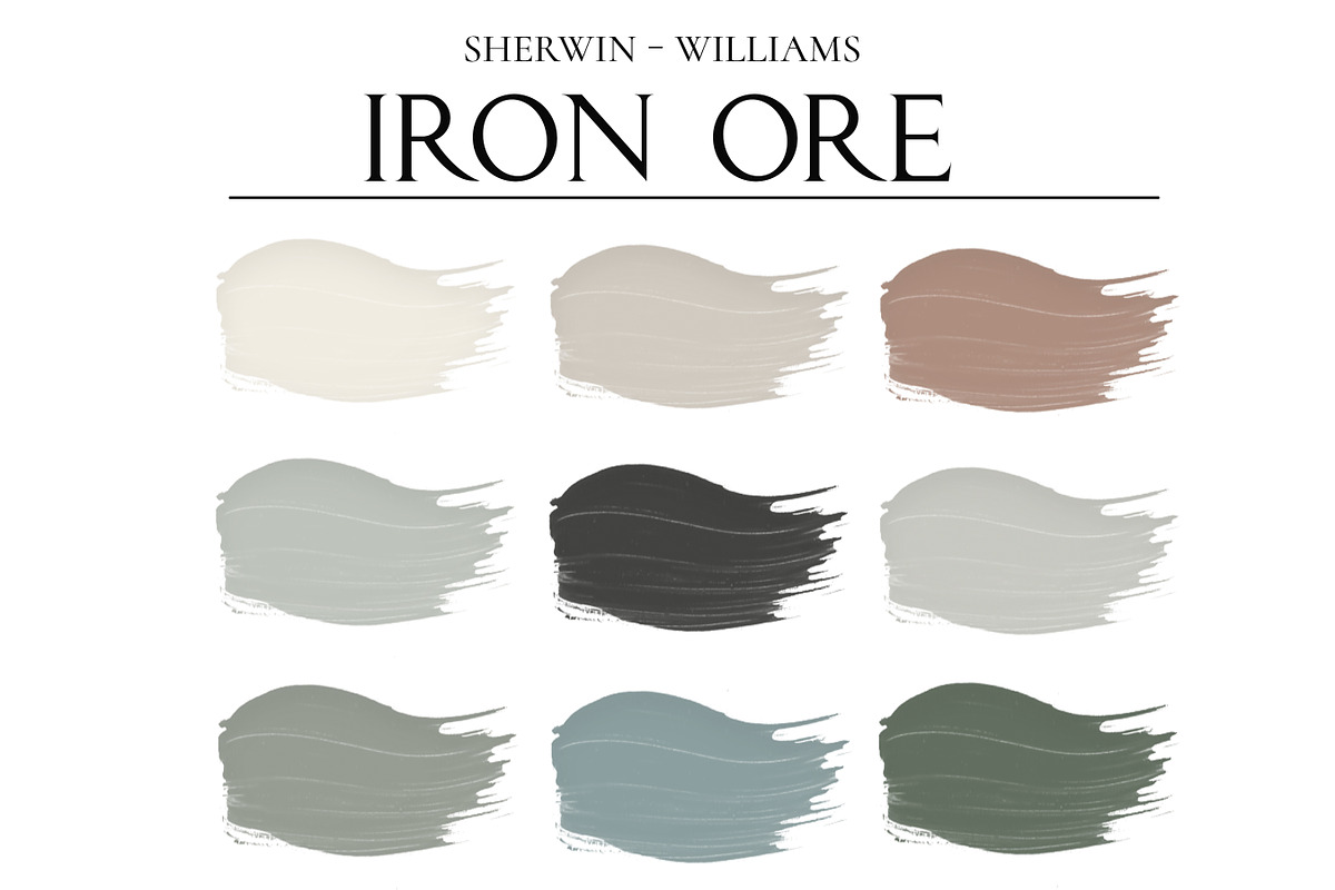 SW Iron Ore 7069 Home Paint Palette, a Presentation Template by CONCEPT COLORS (Photo 2 of 8)