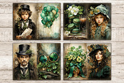 St. Patrick's Day Junk Journal Paper, a Seasonal Illustration by GlamArtZhanna (Thumbnail 3 of 10)