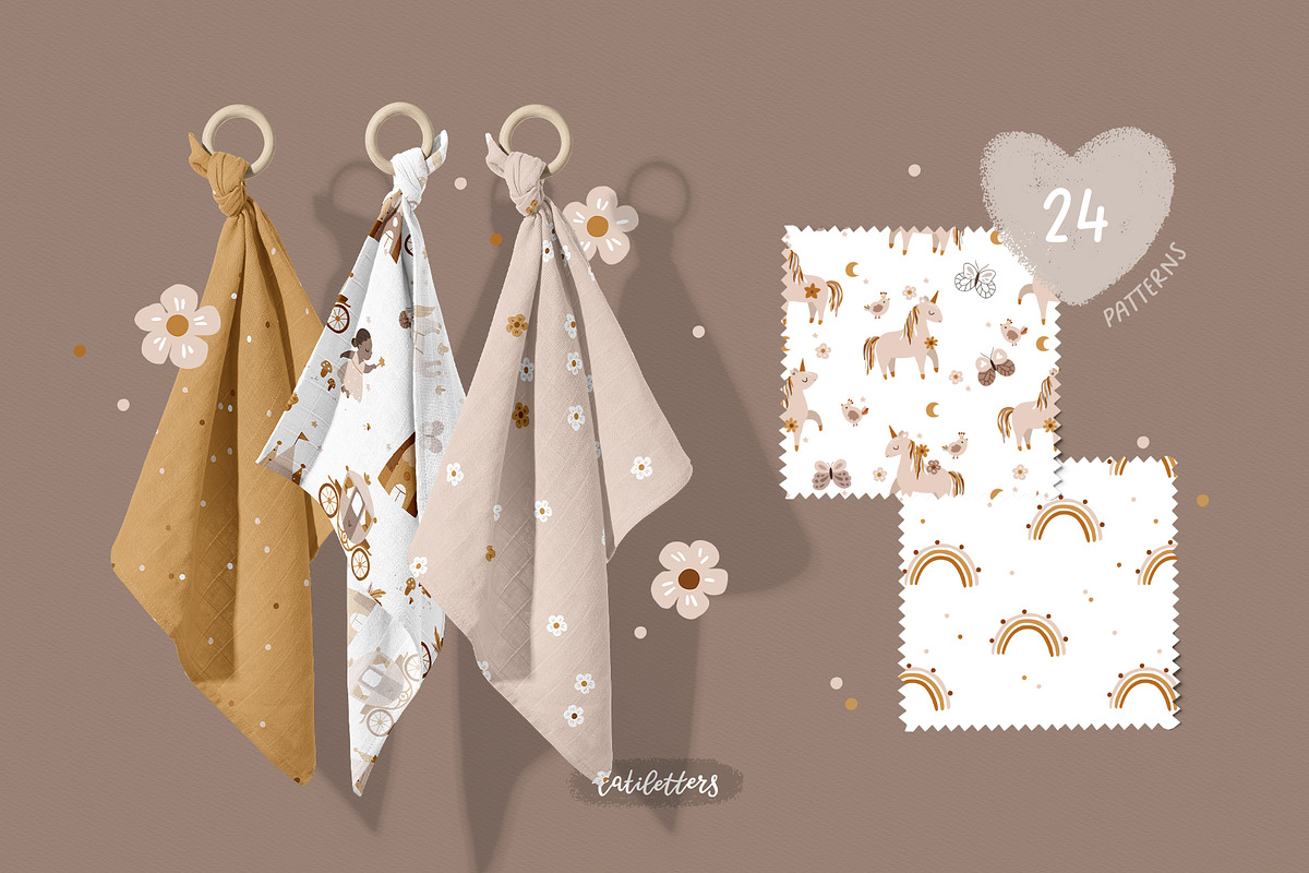 Fairy and Princess Kids collection, an Animal Illustration by tatiletters (Photo 9 of 12)