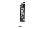 Feather Flag Mockup, a Product Mockup by GraphicsPixel (Thumbnail 5 of 5)