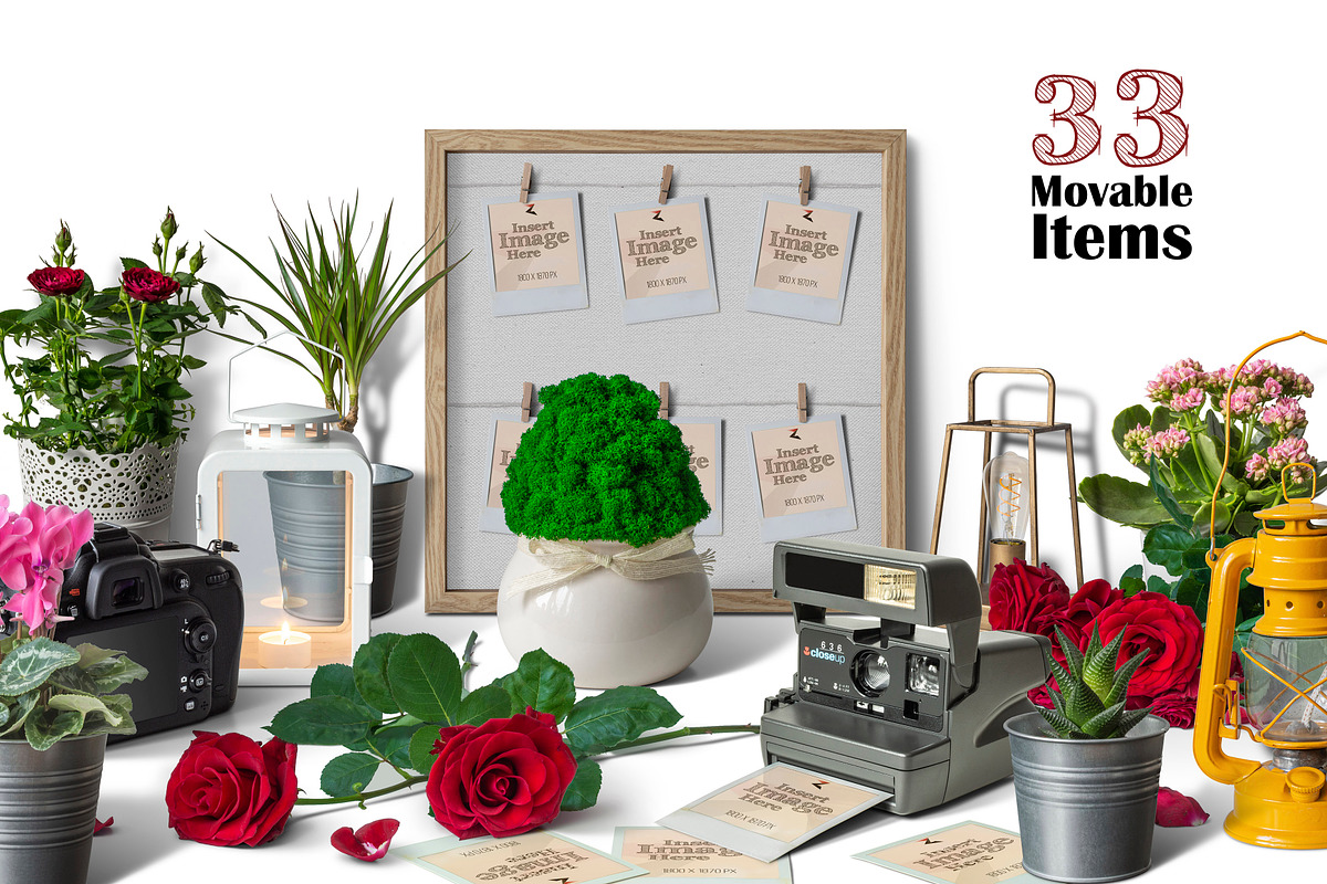 Photo Frame with Clips 6K, a Product Mockup by Zabiegala MP (Photo 9 of 10)