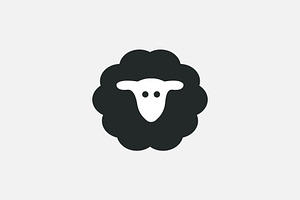 Sheep logo template