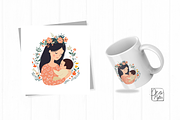 13 Watercolor Mother’s Day Papers, a Seasonal Illustration by ikarifq shop (Thumbnail 3 of 4)