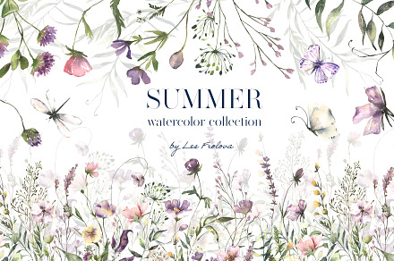 Wildflowers Watercolor Collection