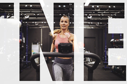 Fit woman doing different workouts in a gym