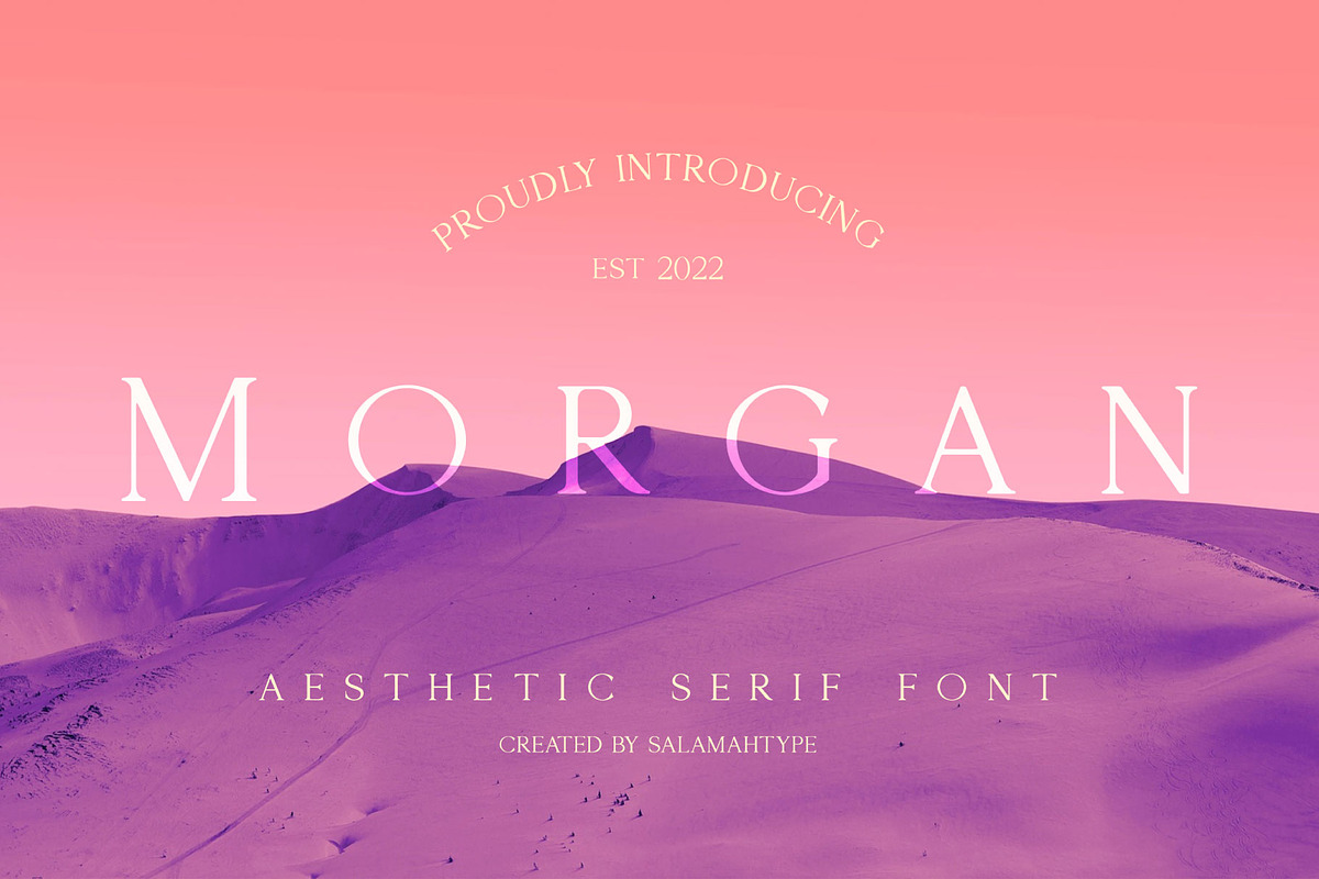 Morgan - Serif Font, a Serif Font by Salamahtype (Photo 1 of 9)