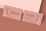 Nail Studio Business Card, a Business Card Template by Esensifiksi.studio (Thumbnail 2 of 2)