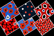 Red,White and Blue Playful Abstracts, a Pattern Graphic by Pattern Whimsy (Thumbnail 5 of 7)