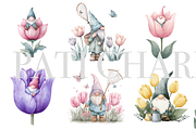 Spring Gnomes Clipart Set, a Decorative Illustration by Pati Charm Studio (Thumbnail 2 of 8)