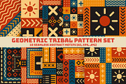 Geometric Tribal Pattern Set, a Pattern Graphic by Cool Worker (Thumbnail 1 of 7)