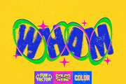 Colorful Halftone Grunge Text Effect, a Layer Style Add-On by Matsero (Thumbnail 1 of 4)