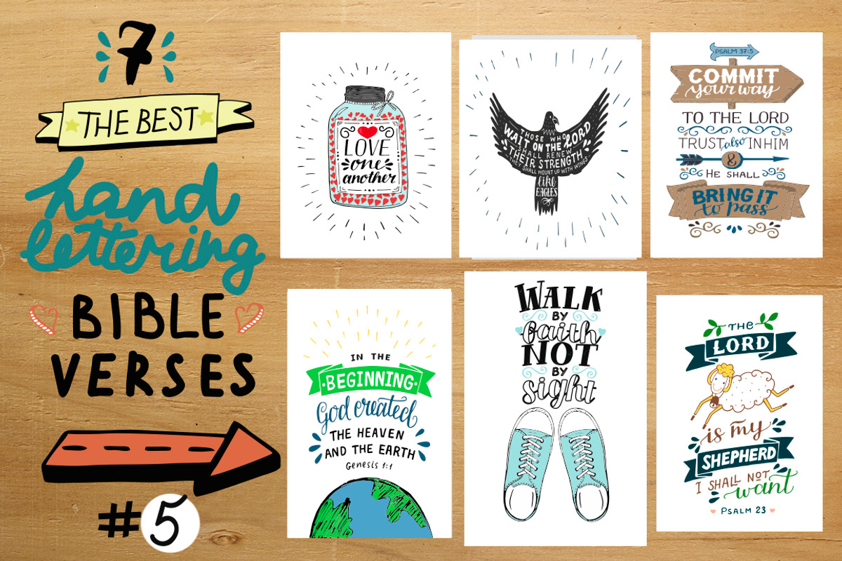7 THE BEST BIBLE VERSES #5, an Education Illustration by Ola-la-la (Photo 1 of 8)