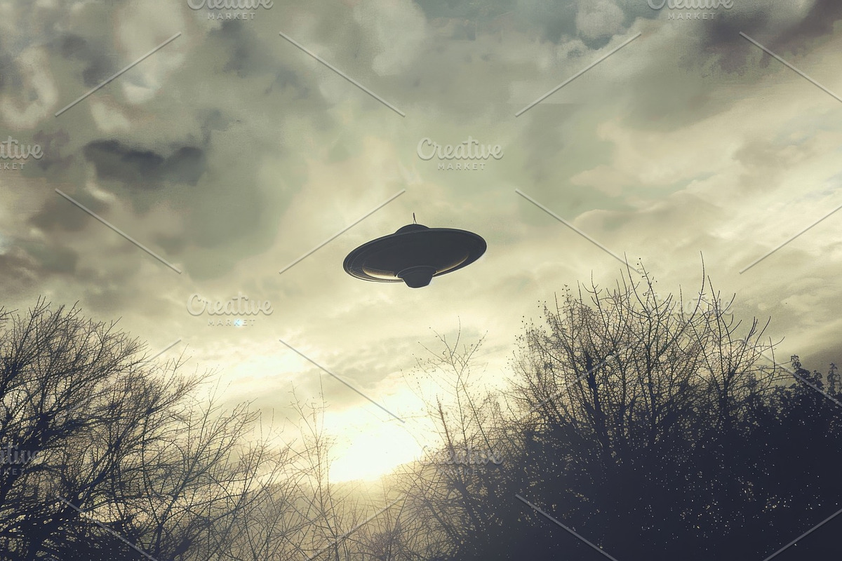97 UFO objects flying in the sky, a Transportation Photo by Handmadefont (Photo 39 of 101)
