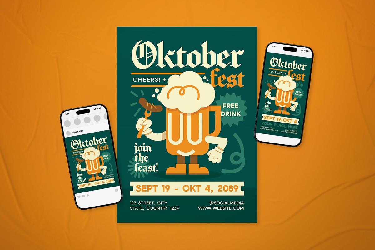 Oktoberfest Event Flyer Set, a Flyer Template by The Good Store (Photo 1 of 2)
