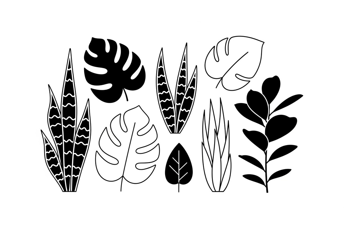Minimal Botanical Leaf Silhouette Bu, an Illustration by Creativeshirt (Photo 38 of 51)
