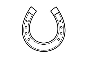 Horseshoe Illustration. Vector