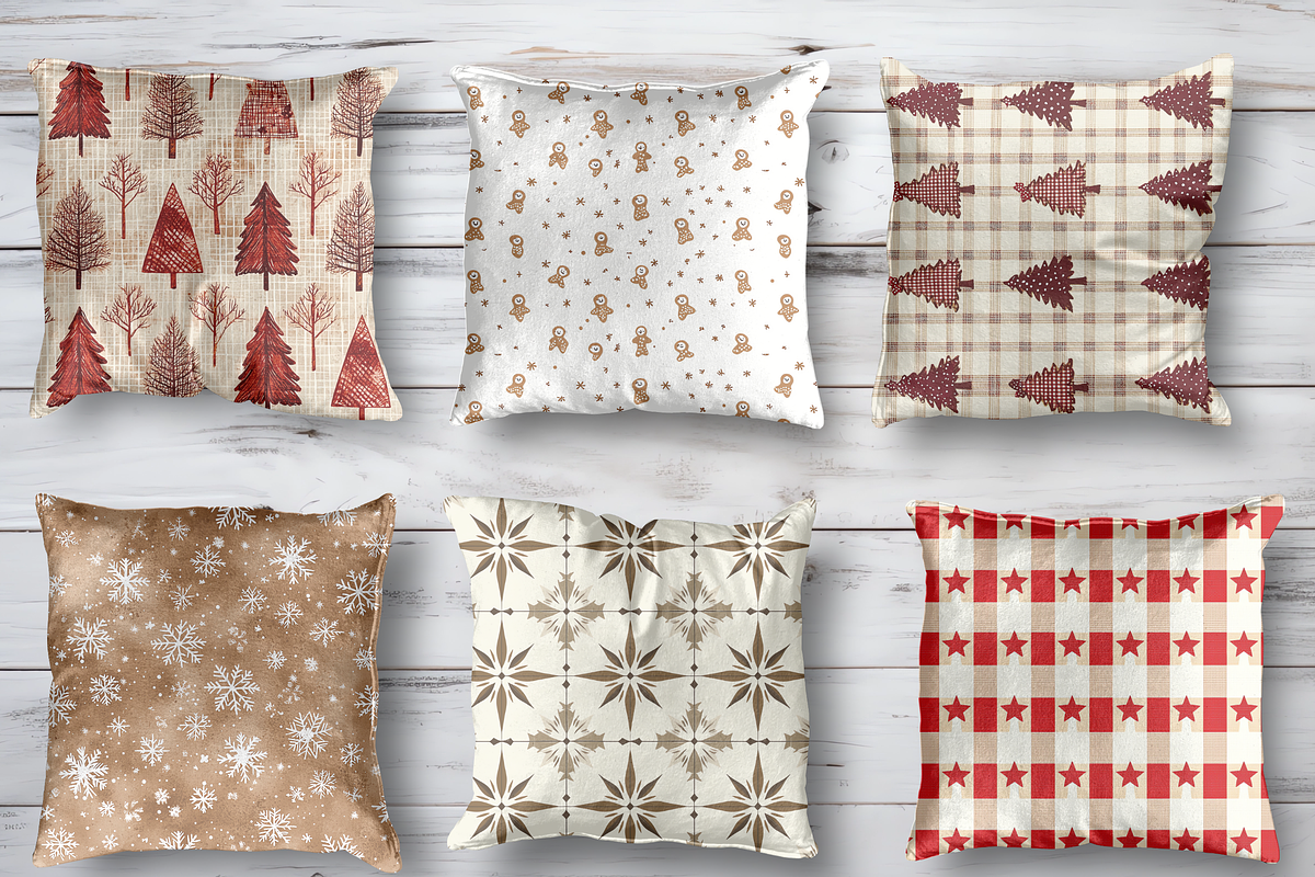 Country Christmas Digital Paper, a Background Graphic by LA Design (Photo 5 of 10)