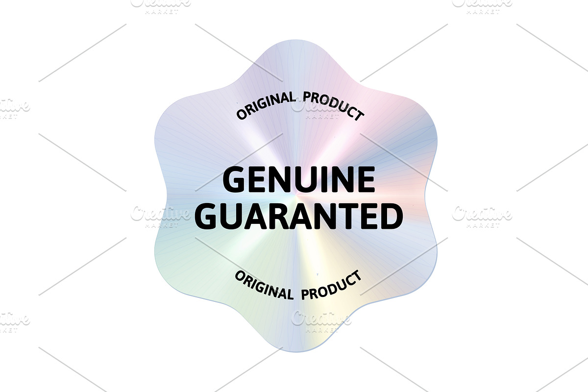 A holographic gradient badge, an Object Illustration by Woters little shop