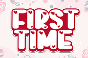 First Time | Script Font, a Script Font by Scratchones (Thumbnail 1 of 6)